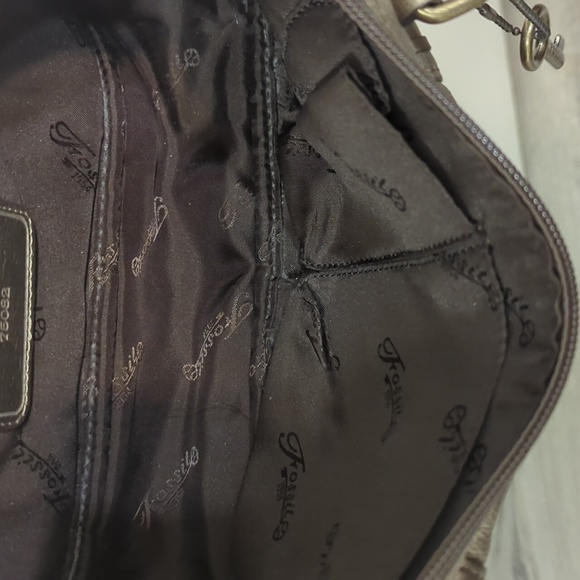 Fossil Gold Leather Handbag - Picture 5 of 6